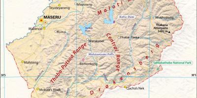 Lesoto mapa de imaxes