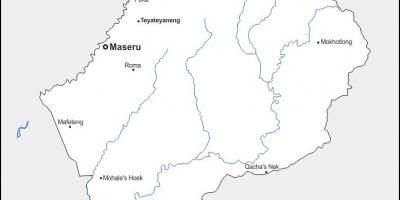 Mapa de maputsoe Lesoto