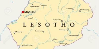 Mapa de maseru Lesoto